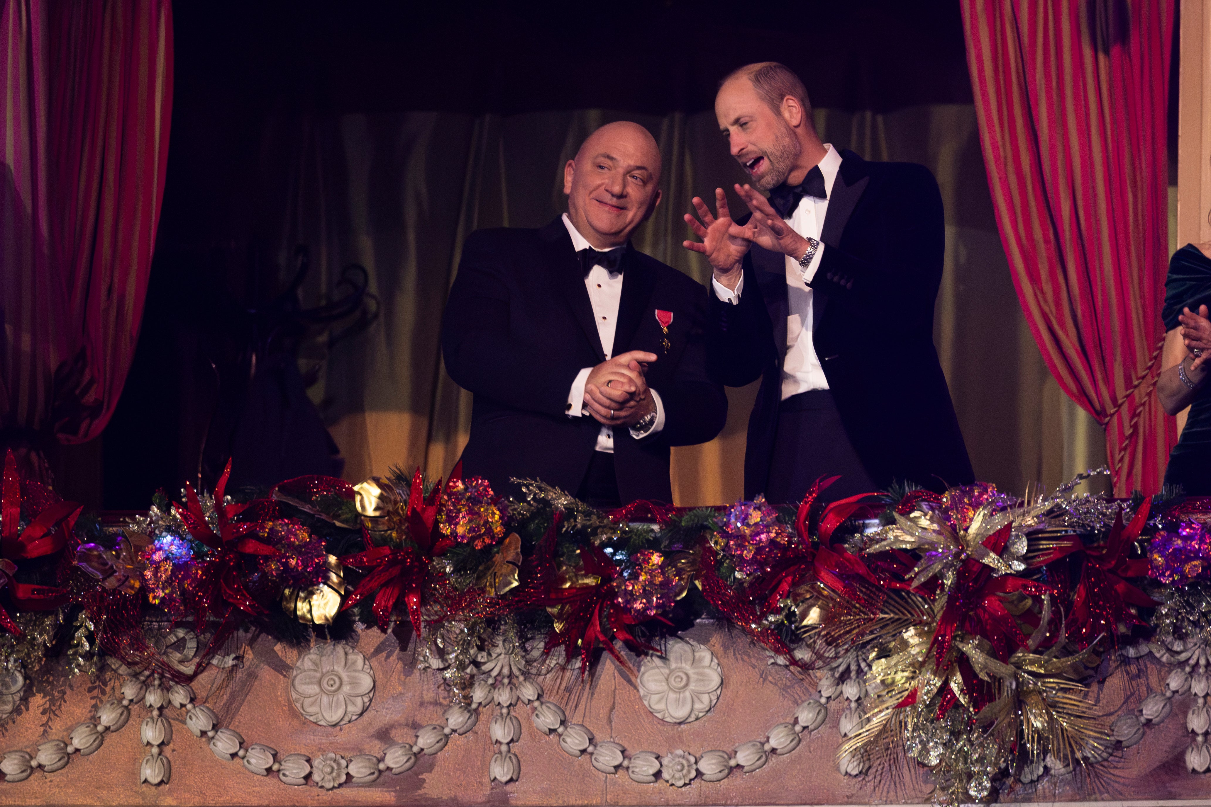 Giles Cooper OBE & Prince William - Royal Box 2025.jpg